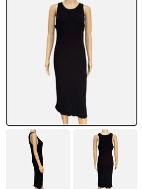 Rachel Zoe Black Tank Lined Maxi Dress